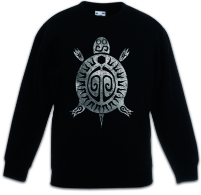 AZTEC TURTLE Kinder Pullover Indians Sign Mayans Azteken Indianer Schildkröte