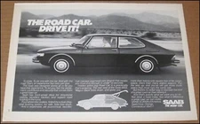 1977 Saab 99GL Wagon Back Print Ad 1976 Car Automobile Vintage Advertisement