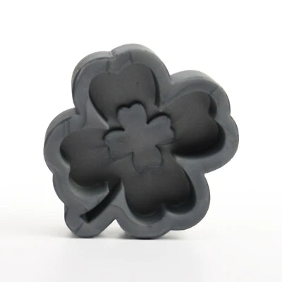 KREATIVE FEDER Handmade 3D Silicone Mould "Shamrock" Made of High Quality Silicone for Crafts