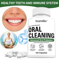 Oral Health Probiotics, Promotes Healthy Gums and Teeth, 30/60/120 Capsules