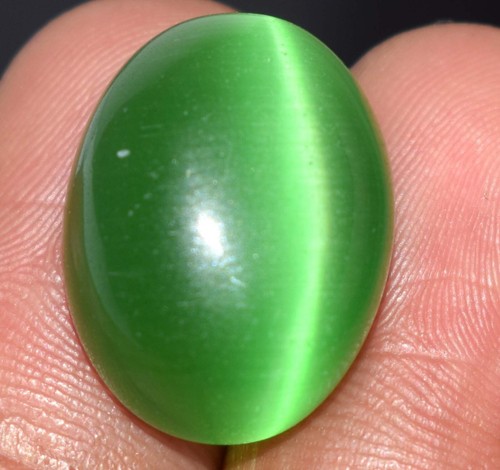 Mix Cabochon Brazilian Green Cat's Eye Natural Gemstone Certified Wedding Gift - Foto 6 di 66