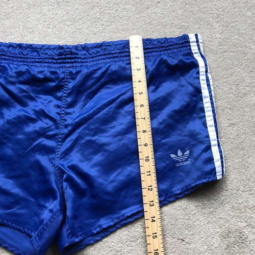 Adidas Vintage Men’s 80’s Retro Sprinter Sports Shorts Blue Size W40 - Picture 13 of 17