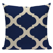 Blue Pattern BG1 Cushion Pillow Cover European Design Elegant Stylish Modern