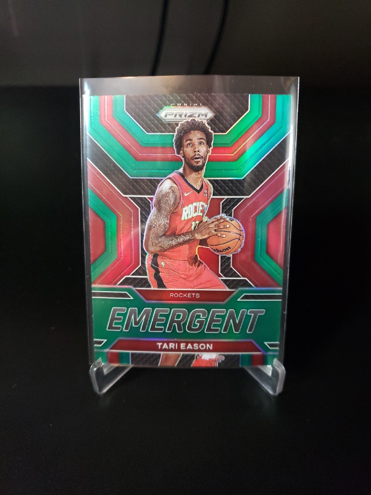 Tari Eason 2022-23 Prizm Emergent Rookie Green Prizm. Rockets