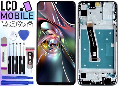 LCD Touchscreen Für Huawei Honor 10 Lite HRY-LX1 HRY-LX1T Display Rahmen Schwarz
