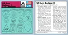 US Arm Badges II - 1942-45 - Military - WW2 Edito-Service SA 1977 Card