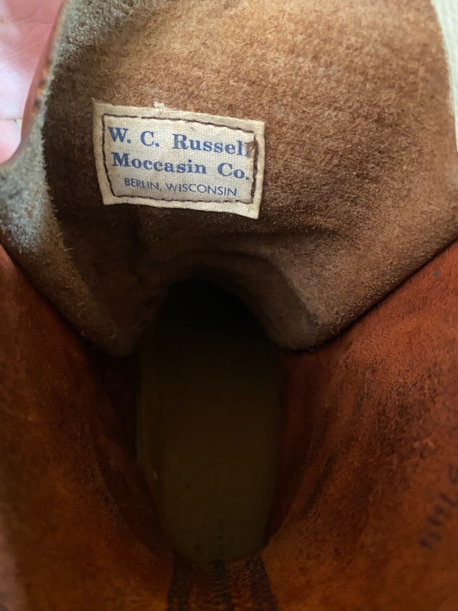 Russell Moccasin Bird Shooter Boots 1960's US 7D Vintage Russell Moccasin Bird Shooter Boots 1960's US 7D Vintage
