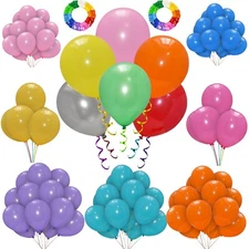 100 X Latex PLAIN BALOON BALLONS helium BALLOONS Quality Party Birthday Wedding