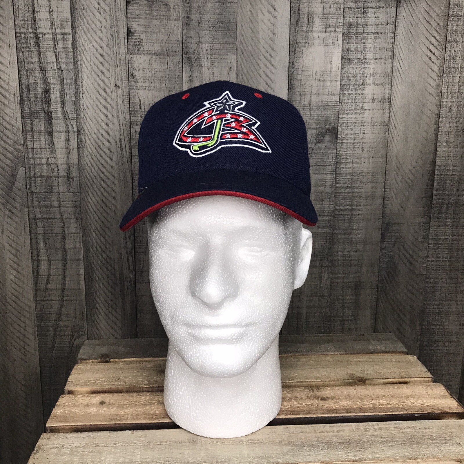 NEW Vintage Columbus Blue Jackets Hat Adult Youth Boy Mens 6 7/8 CBJ ...