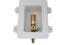 Ice Maker Outlet Box 1/2" CRIMP PEX x 1/4" Compr. Hammer Arrester VALVE
