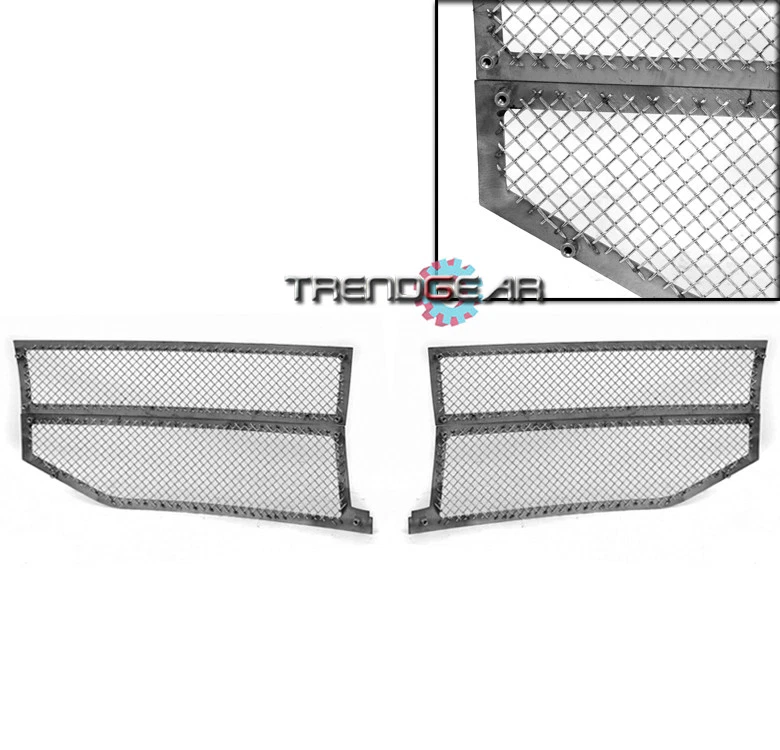 Lincoln Navigator 2007-2013 parte superior delantera acero inoxidable malla de alambre rejilla cromada Foto 2 de 4