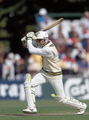 Aamer Sohail batting for Pakistan during the 5th Texaco Troph- Old Cricket Photo