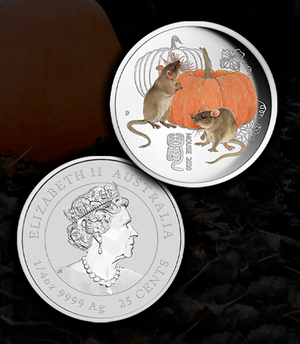 Special Release 2020 Australia Perth Mint Lunar Mouse 1/4 oz