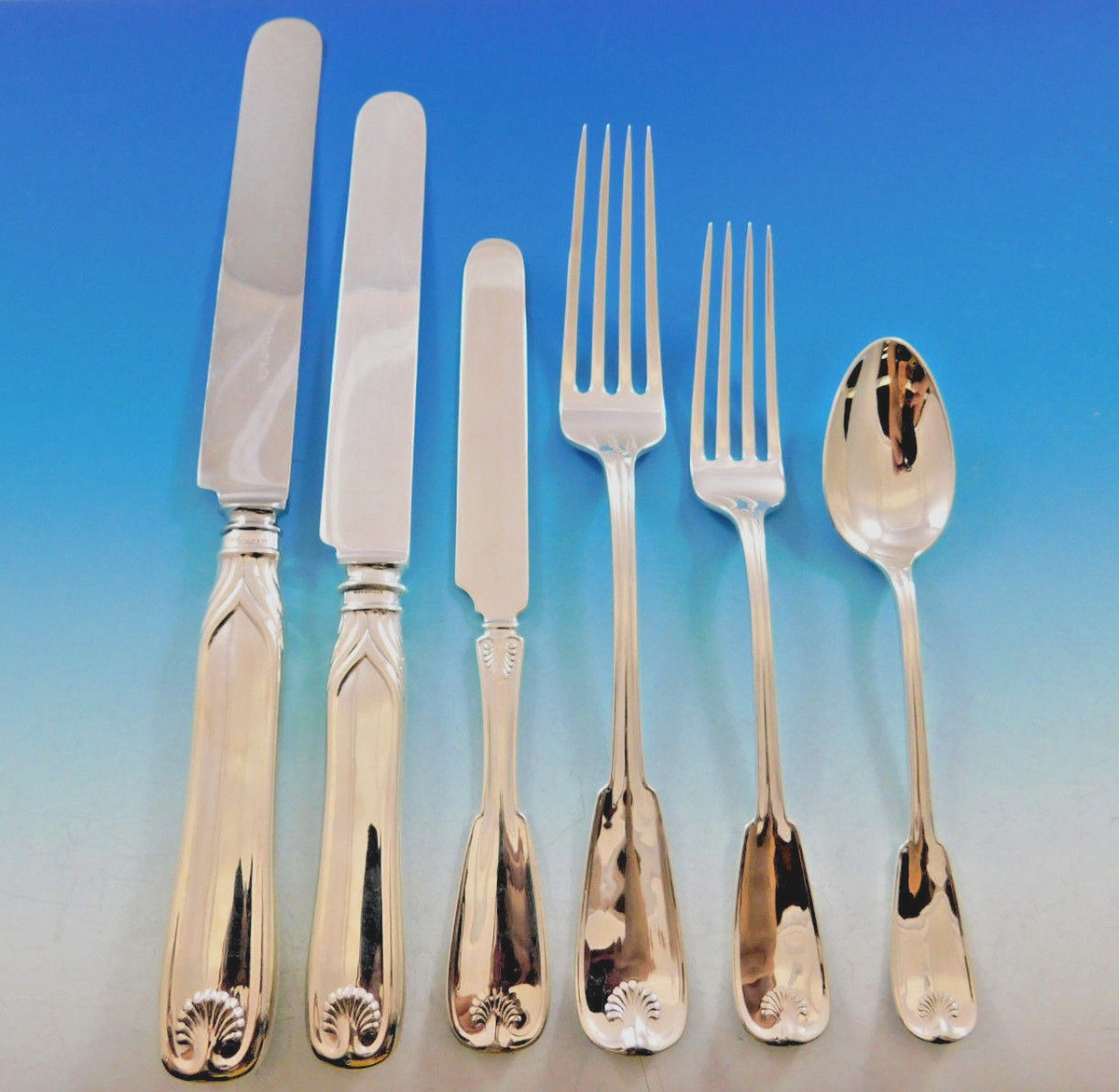 Palm by Tiffany & Co Sterling Silver Flatware Service for 12 Set