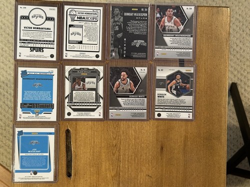 (31) San Antonio Spurs Rookie Prizm Lot w/ Auto & WEMBANYAMA - Picture 12 of 13