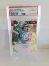 Trevor Lawrence 2021 Rookie Illusions Ink blots  Auto 23/25 Psa 10 NFL JAGUARS