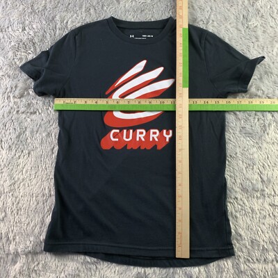 Under Armour X Stephen Curry Shirt Youth Medium Black Red