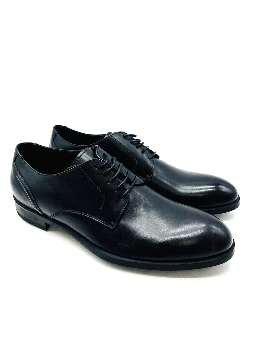 Ermenegildo Zegna (A4465X-NER) Derby Dress Shoes- Black Ermenegildo Zegna (A4465X-NER) Derby Dress Shoes- Black
