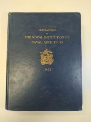 Transactions of the Royal Institution of Naval Architects. RINA. 1962.Ingeniería
