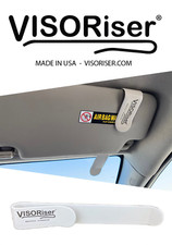 Auto sun visor quick fix-The VISORiser will make your car visor stay up-Lt. Gray