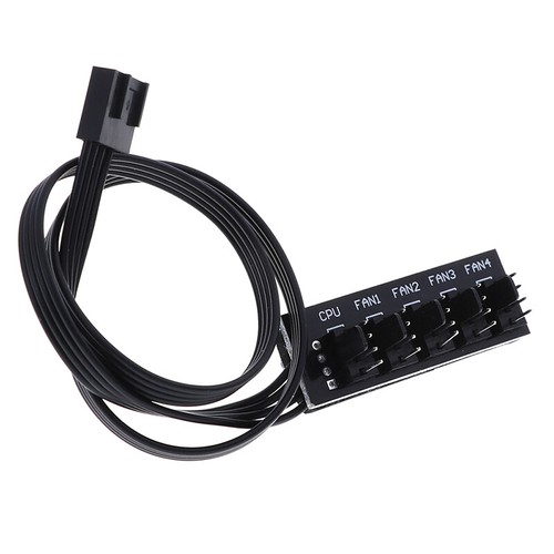 1 To 5 4-Pin PWM CPU Fan HUB Cooling Splitter Adapter Braided Power Cabl.ZT - Picture 9 of 9