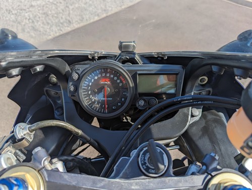 SUZUKI GSXR600 GSXR750 K4-K5 2004-05 FRONT SUBFRAME CLOCK BRACKET MIRROR STAY - Picture 17 of 21