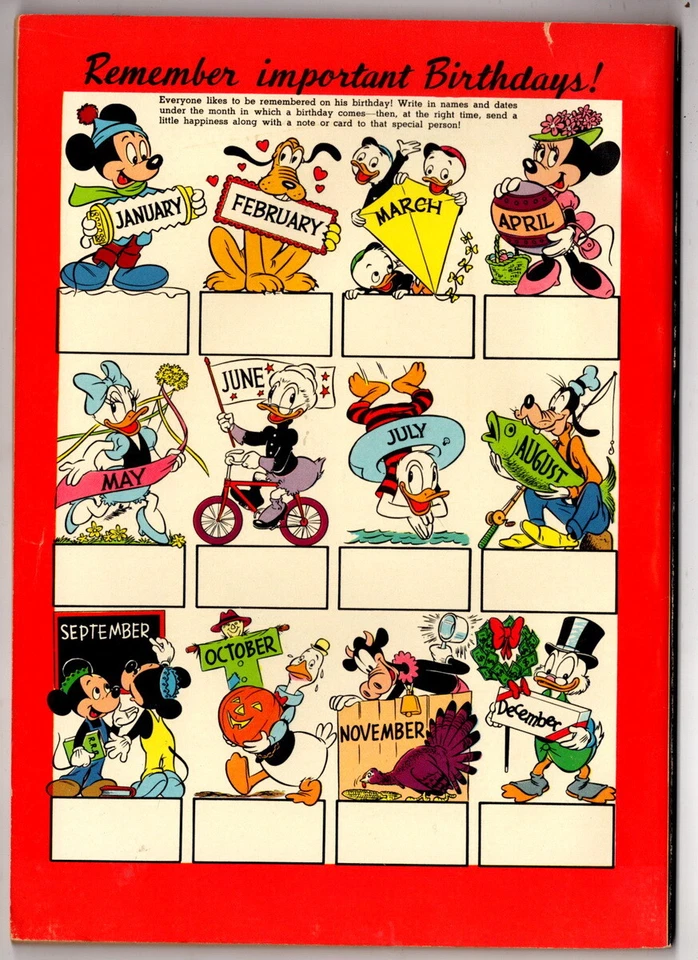 Walt Disney's Mickey Mouse Almanac #1, 1957, 7.0 F-VF - Image 2 of 2
