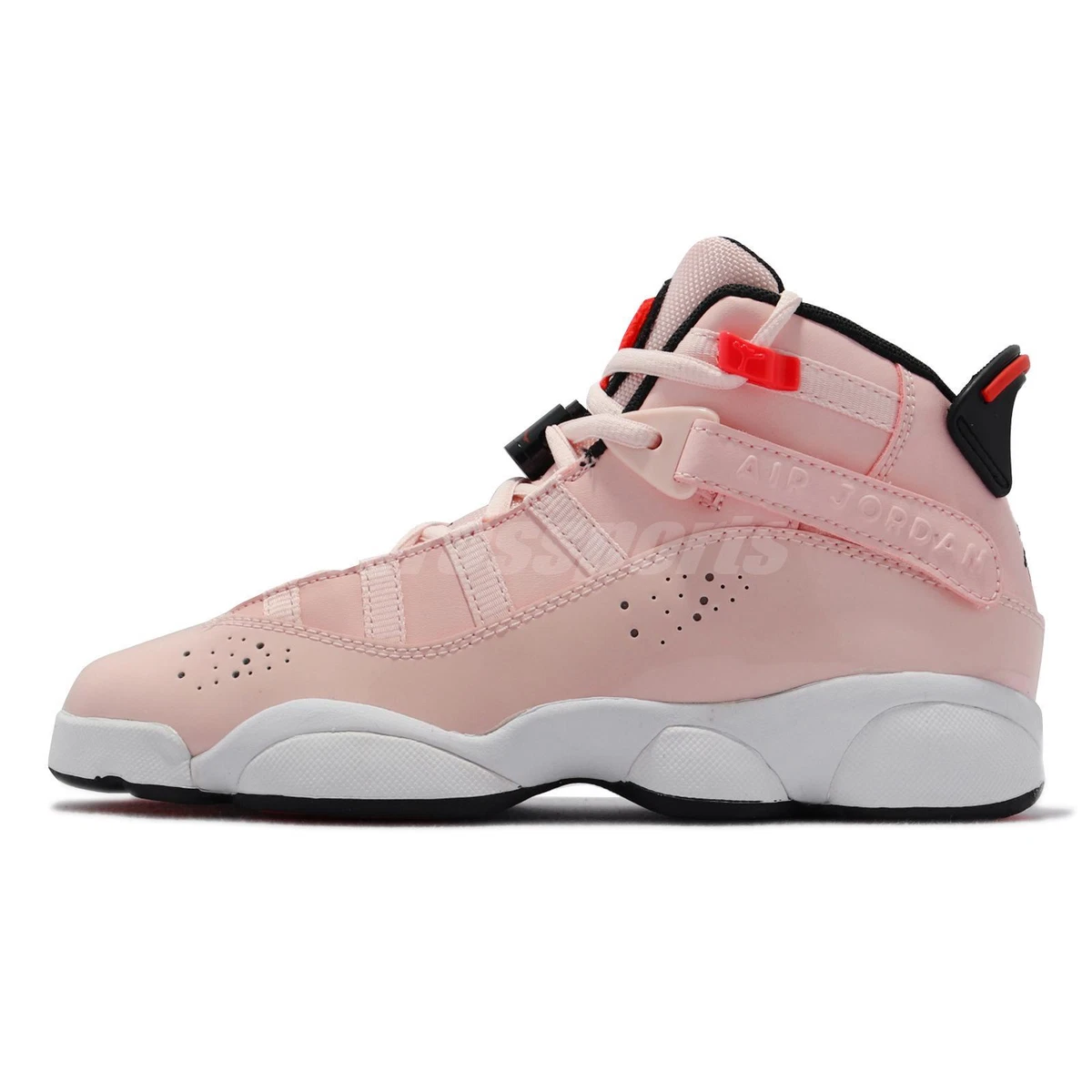 Nike Jordan 6 Rings GS AJ6 Atmosphere Pink White Junior Kids Casual 323419-602