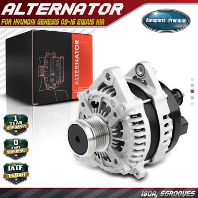 Alternator for Hyundai Genesis 09-16 Equus 12-16 Kia K900 15-17 4.6L 5 ...