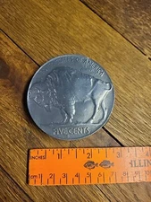 Buffalo Nickel Belt Buckle 1979 The Great American Buckle Co.