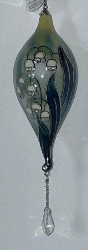 Bradford Editions Lilly Of The Valley Heirloom Porcelain Xmas Ornament 2005 - Picture 6 of 9