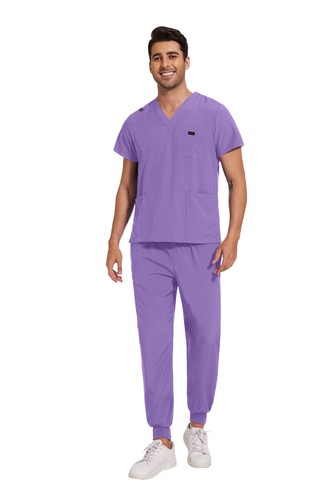 Unisex Jogger Scrub Set - Breathable Stretch Medical Uniform for Nurses Doctors - Picture 48 of 113