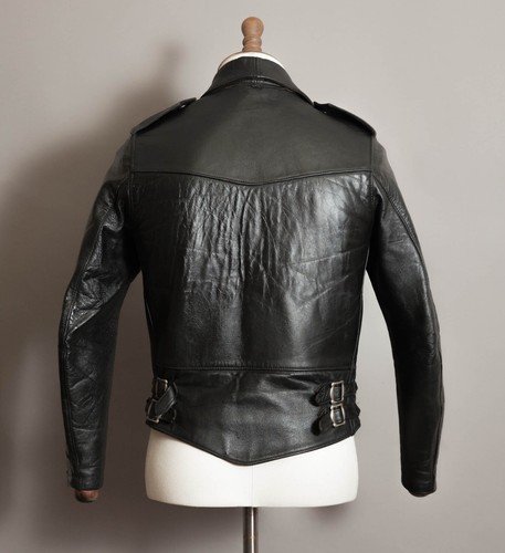 Vintage 1970s TT Leather Perfecto Biker Jacket – Rare Single Pocket Design - Picture 5 of 23