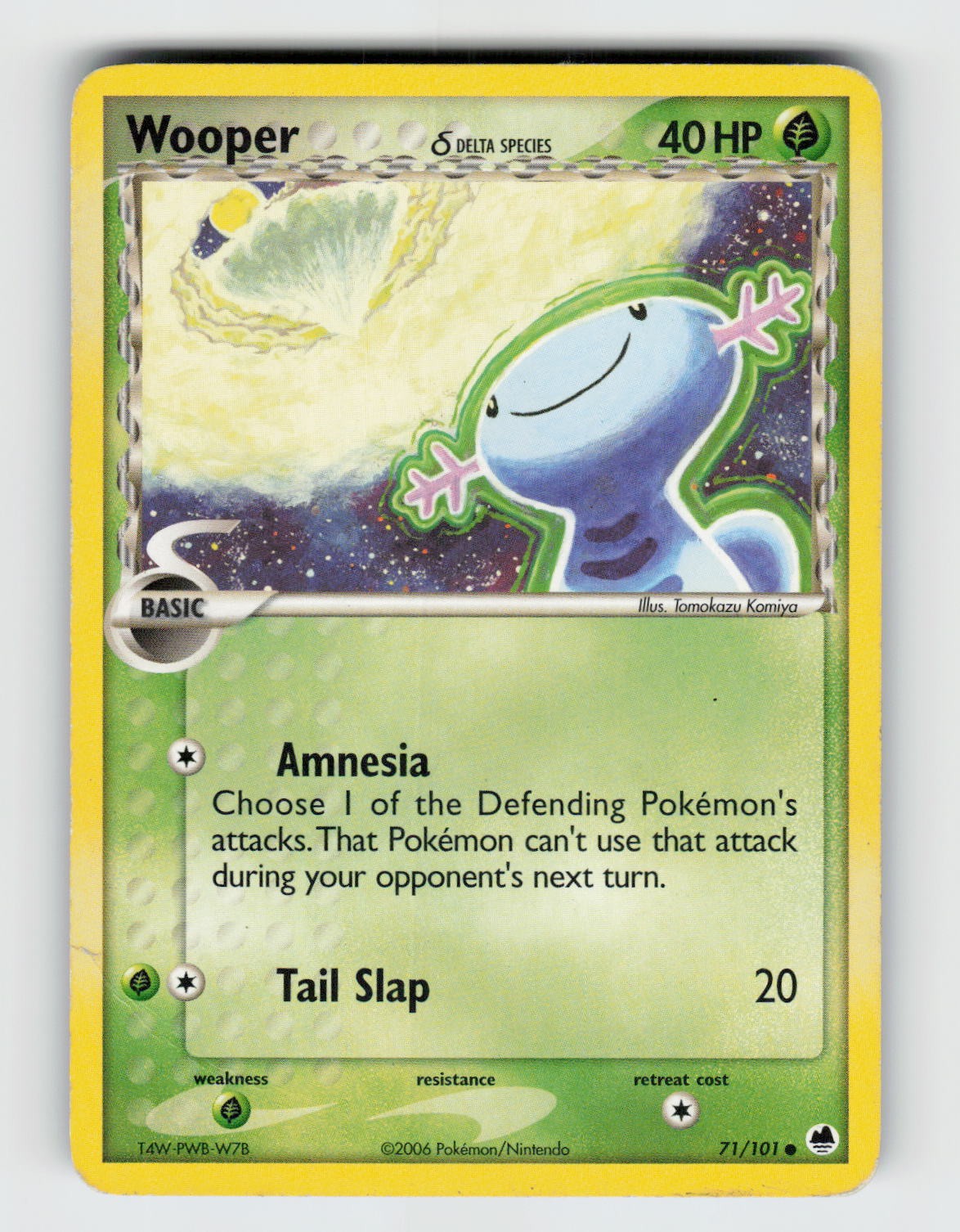 Wooper 71/101 - Pokemon - Dragon Frontiers - Common - MP