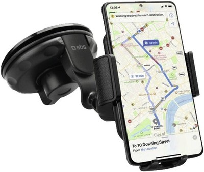 Universal smartphone car holder with suction cup for dashboa