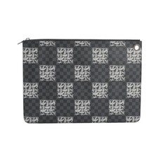 Louis Vuitton Pochette Jour GM Clutch Bag N61232 Black Men's Used SA Item From J