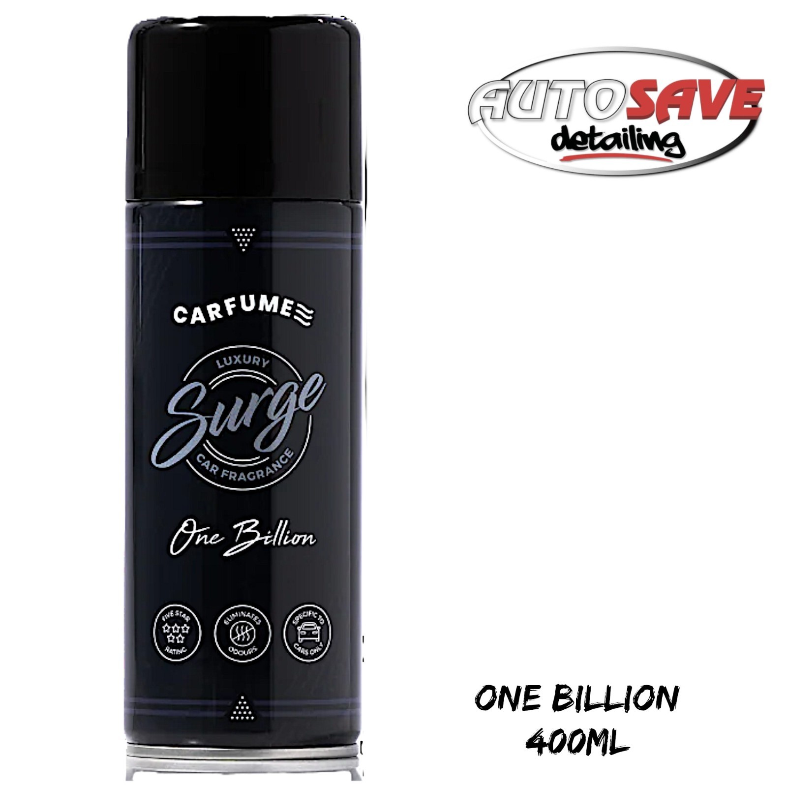 Carfume - Air Freshener ONE BILLION Surge Can 400ml Deodoriser For Car Home