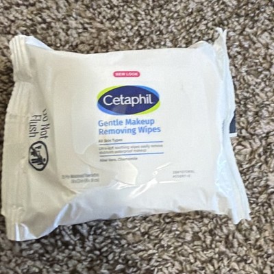 Cetaphil Gentle Makeup Remover Wipes Aloe Vera Chamomile 25 Sheets