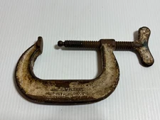 Vintage J.H. Williams & Co No.403 Deep Throat C-Clamp 4" Cap Drop-Forged In USA