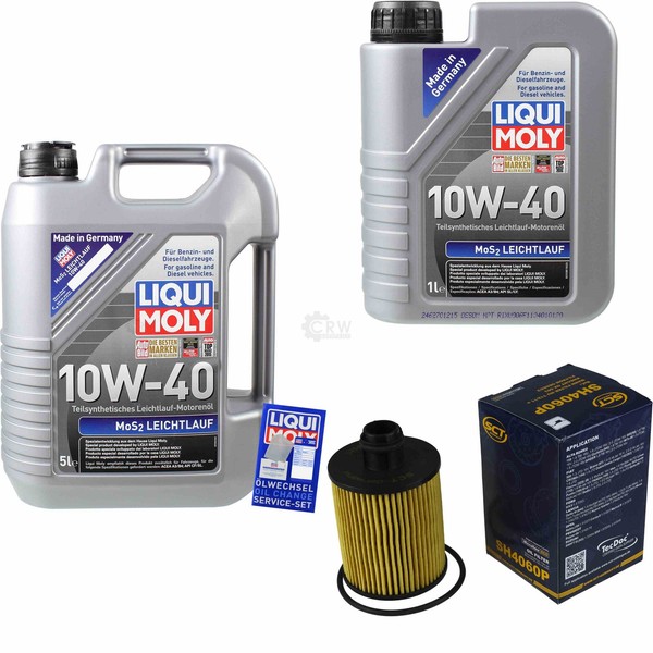 Inspektionskit Filter Liqui Moly ÖL 6L 10W-40 FüR Suzuki SX4 GY 1.9 Ddis 4X4-image