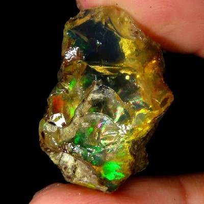 23.00 Cts. Natural Amazing Super Ethiopian Opal 15x25x13 MM Rough Loose Gemstone