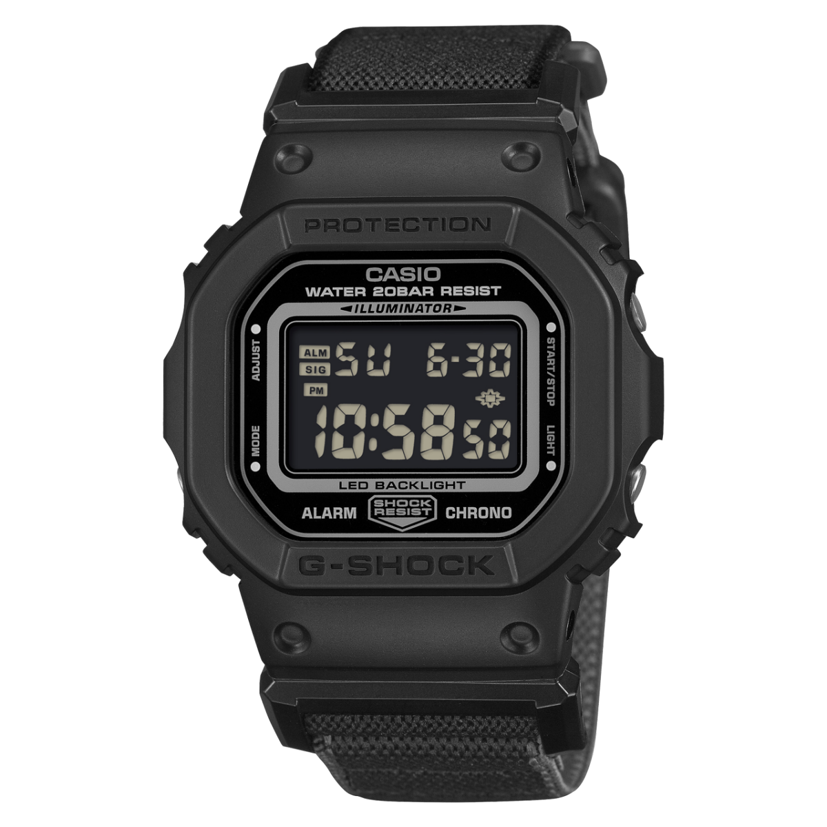 DW-5600MNC-1JF Casio G-SHOCK Watch NEW CLOTH BAND SERIES FIDLOCK