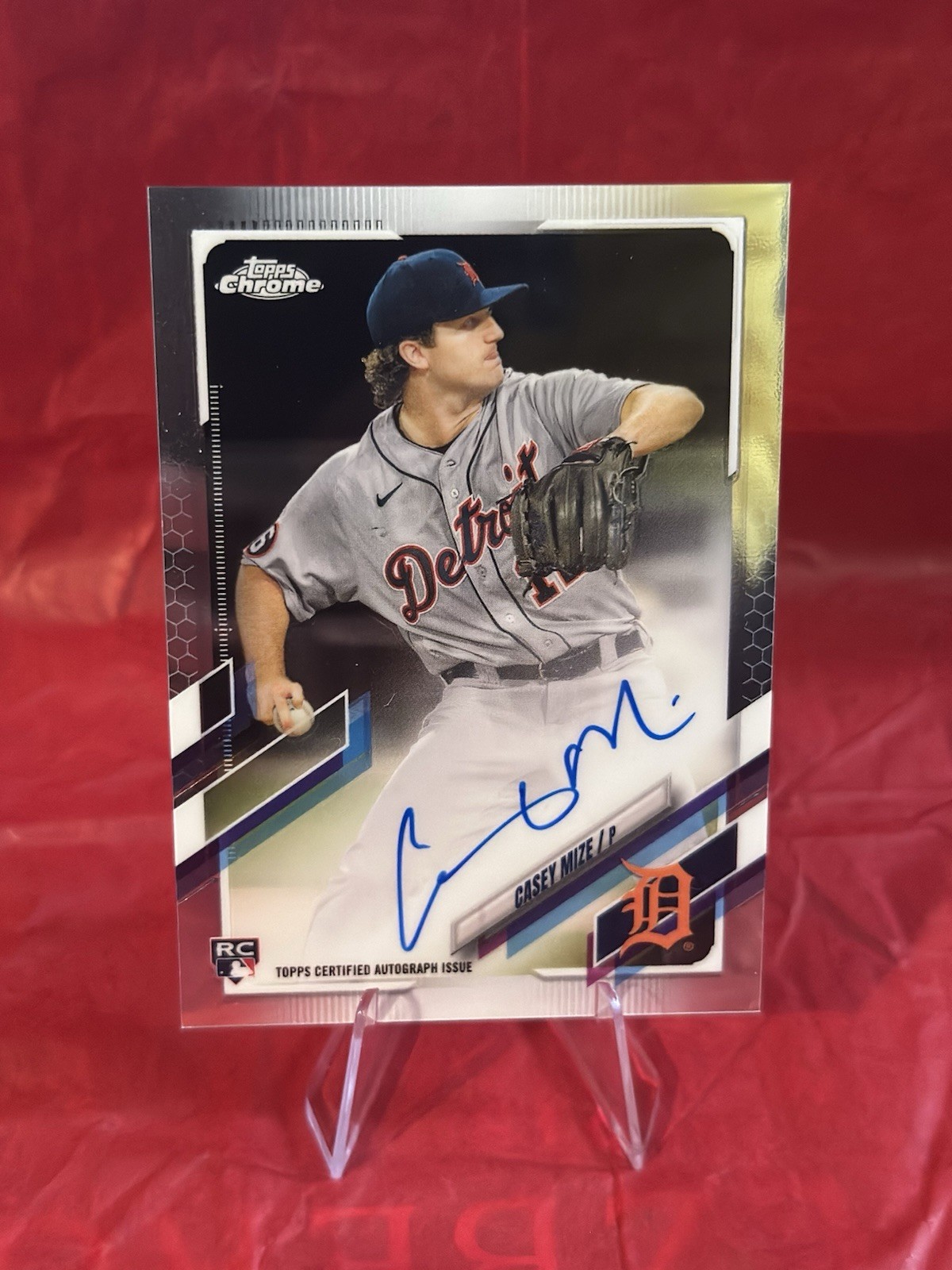 2021 Topps Chrome - Rookie Autographs Casey Mize #RA-CM (AU, RC)