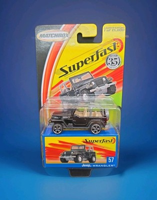 2004 Matchbox Superfast 35th #57 1998 Jeep Wrangler Black