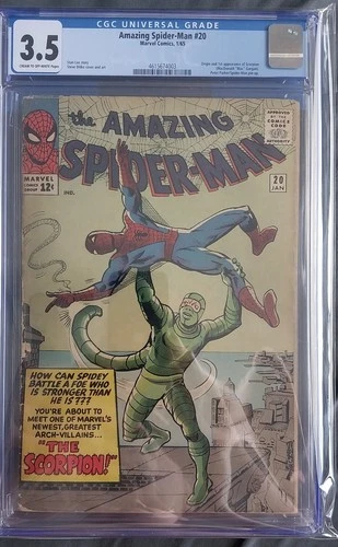 The Amazing Spider-Man 20 CGC 3.5 Cream to Off White Pages Marvel Comics 1965