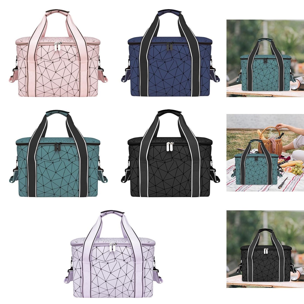 Insulated Lunch Bag Keeps Drinks Cold Reusable for Business