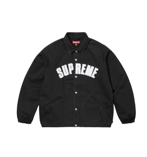 Supreme Arc Denim Coaches Jacket Black (SS25) Size Large | eBay