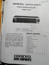 Onkyo EQ-35 Equalizer Service Manual Photocopy