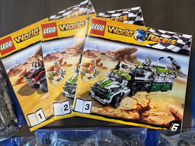 LEGO 8864 World Racers Desert of Destruction - 100% Complete w/Books & Minifigs