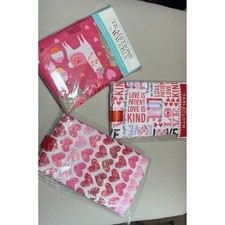 THREE 70" round vinyl Valentine's Day tablecloths.